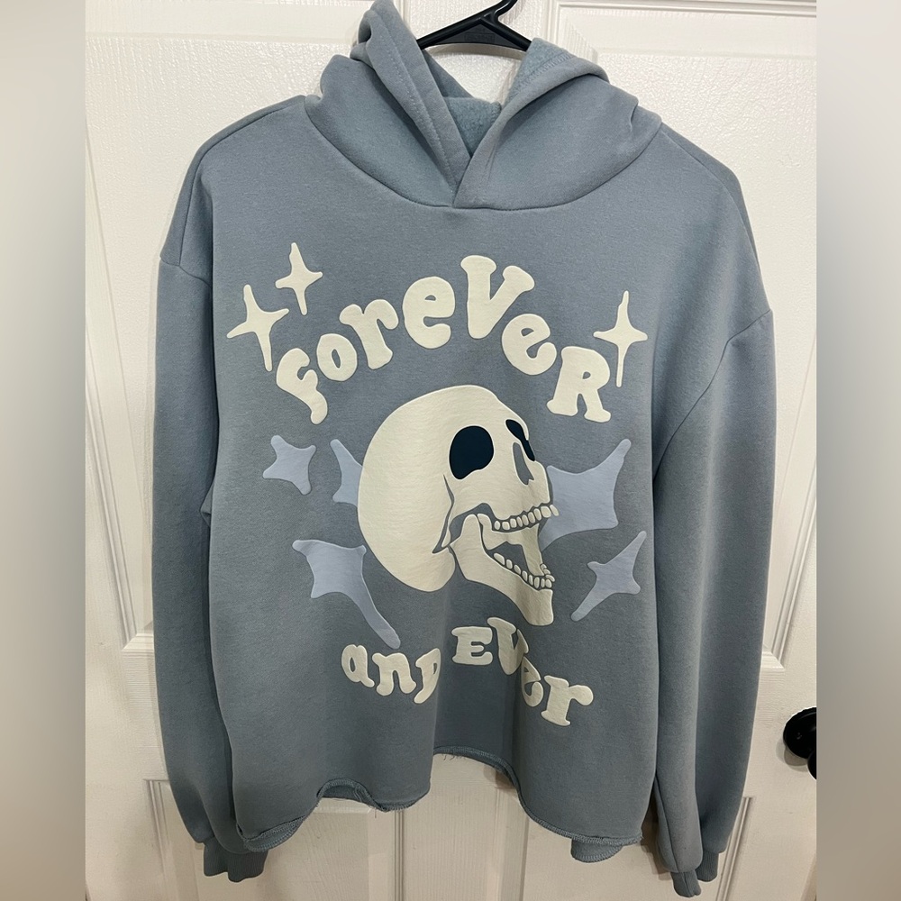 PacSun Blue Graphic Hoodie